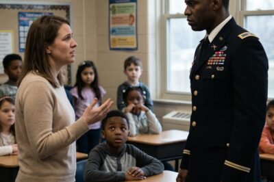 THE TEACHER CALLED HIM A LIAR FOR SAYING HIS DAD WORKED AT THE PENTAGON — UNTIL A MAN IN UNIFORM WALKED IN AND SAID, “I’M HERE FOR MY SON.”