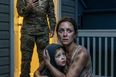 At 2 A.M., my sister collapsed on my doorstep—bruised, shaking, clutching her disabled daughter.