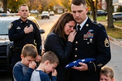 OFFICERS ARRIVED TO DEPORT THE “ILLEGAL” FAMILY WITH TRIPLETS — BUT WHEN A MILITARY TRUCK PULLED UP AND A DECORATED SOLDIER STEPPED OUT, THE ENTIRE STREET WENT SILENT.