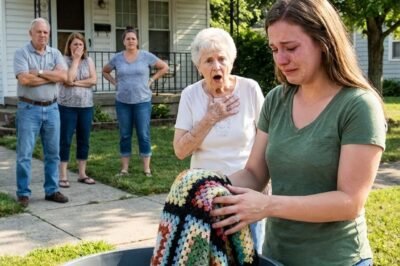 I WATCHED MY DAUGHTER-IN-LAW THROW MY GRANDDAUGHTER’S BABY BLANKET INTO THE TRASH — AND WHAT I FOUND STITCHED INSIDE MADE MY HEART STOP