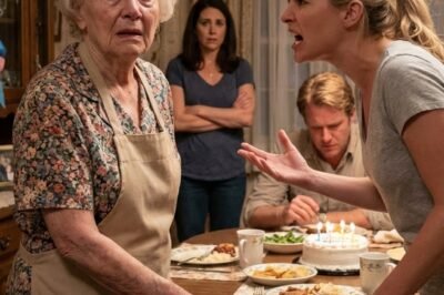 AT MY DAUGHTER-IN-LAW’S BIRTHDAY—IN MY OWN HOUSE, AT THE DINING TABLE I BOUGHT—SHE LOOKED ME DEAD IN THE EYE AND SAID, “I DIDN’T INVITE YOU. PLEASE STEP OUTSIDE.” AND WHEN I QUIETLY SAT DOWN AT THE PARTY I’D BEEN UP SINCE 5 A.M. COOKING FOR, SHE RAISED HER VOICE AND TOLD ME TO LEAVE IN FRONT OF EVERYONE. WHAT I DID NEXT MADE THE ENTIRE ROOM GO SILENT.