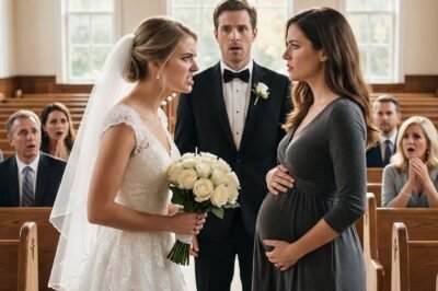 ON MY WEDDING DAY, MY EX-WIFE SHOWED UP PREGNANT TO “CONGRATULATE” ME — BUT WHEN MY NEW WIFE ASKED HER ONE QUESTION, THE TRUTH SHE SPOKE OUT LOUD BLEW MY ENTIRE LIFE APART.