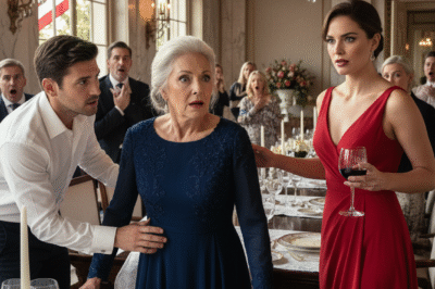 AT DINNER, MY DAUGHTER-IN-LAW SLAMMED HER GLASS SO HARD WATER AND SHARDS FLEW ACROSS THE TABLE AND HIT ME — THEN SAID, “THE HELP IS SUPPOSED TO OBEY. IF YOU DON’T KNOW YOUR PLACE, YOU’LL BE SENT OUT OF THIS HOUSE.” I SAID NOTHING… JUST QUIETLY DID AS SHE WANTED. BUT WHEN SHE WOKE UP THE NEXT MORNING, WHAT SHE SAW MADE HER REGRET EVERY SECOND OF THAT DINNER.