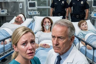 THE MOMENT I HEARD THE NAMES, MY BLOOD TURNED TO ICE. “James Wilson. Abigail Ross. Ryan Wilson.” My husband. My sister. My son. All unconscious. All arriving at the ER together. I ran toward them— but a doctor grabbed my arm and whispered, “You can’t go in there. The police are on their way. There’s more to this than you think.”