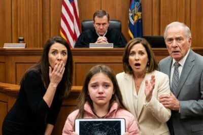 **MY HUSBAND WALKED INTO COURT SMILING LIKE HE’D ALREADY WON —  UNTIL OUR 7-YEAR-OLD DAUGHTER WALKED IN HOLDING A CRACKED TABLET… AND ASKED THE JUDGE TO SEE “WHAT DADDY REALLY DOES.”**