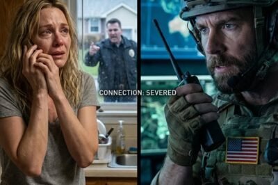 “YOUR HUSBAND IS JUST A TRUCK DRIVER. HE CAN’T SAVE YOU.” THE POLICE CHIEF LAUGHED—NOT KNOWING I WAS LISTENING FROM A COMMAND BUNKER 7,000 MILES AWAY.