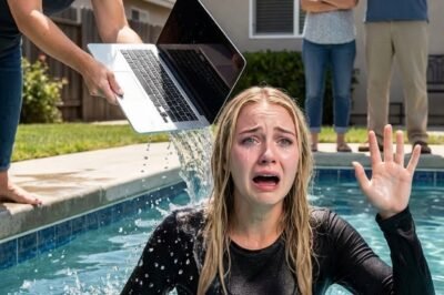 I refused to lend my sister $20,000. So she picked up my laptop, hurled it into the swimming pool, smiled, and said, “Oops—my hand slipped.”