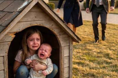 A LITTLE GIRL WAS FORCED TO SLEEP IN A DOGHOUSE WITH HER 10-MONTH-OLD BROTHER — UNTIL THEIR BILLIONAIRE FATHER CAME HOME AND EVERYTHING CHANGED.