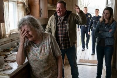 **“I REFUSED TO GIVE MY SON MY FARM MONEY. HE SLAPPED ME AND SCREAMED, ‘GET THIS OLD HAG OUT!’ MY DAUGHTER-IN-LAW CLAPPED. TEN MINUTES LATER, THE DOORBELL RANG— AND WHEN HE SAW WHO STOOD THERE, MY SON FELL TO HIS KNEES, SOBBING FOR FORGIVENESS…”**