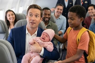The billionaire couldn’t stop his baby from screaming on the plane — until a teenage boy stood up and did something no one expected.