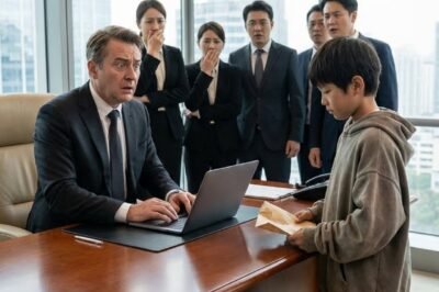 “I JUST WANT TO CHECK MY BALANCE.” THE BANKER LAUGHED AT THE BOY—UNTIL THE SCREEN SILENCED THE ENTIRE ROOM.