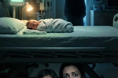 I had just given birth when my eight-year-old daughter ran into the hospital room, her eyes wide and alert. She closed the curtains, then whispered right against my ear: “Mom… get under the bed. Right now.” My heart clenched, but I did as she said.