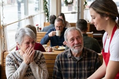 “Kind Waitress Fed a Hungry Old Couple on Christmas Eve — She Didn’t Know They Were Billionaires.”