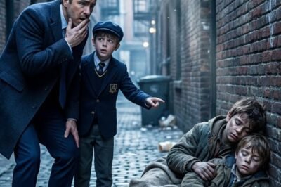 “DAD… THOSE KIDS IN THE TRASH LOOK JUST LIKE ME.” THE MOMENT A BILLIONAIRE FROZE ON A SIDEWALK HE NEVER MEANT TO DRIVE THROUGH.