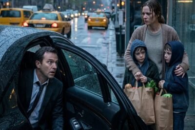 Billionaire CEO Freezes When He Spots His Ex Waiting for an Uber — Then Notices the Three Boys Beside Her All Have His Face…