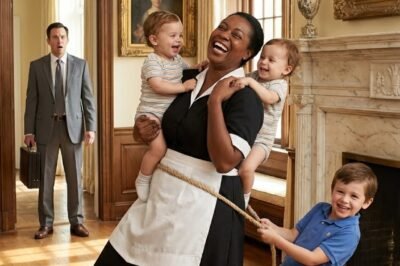 Billionaire Comes Home Unannounced — Hears His Triplets Laugh for the First Time Since Their Mother Died… and Freezes