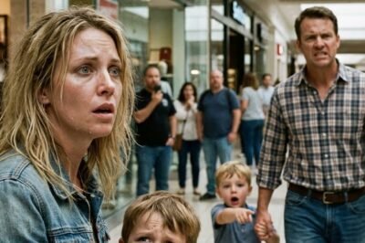 I was walking through the mall with my five-year-old when he stopped dead and whispered, “Mom… there’s a boy who looks just like me.” I laughed—until I turned around and saw who was holding that boy’s hand.