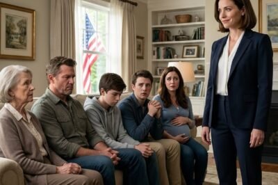 “My husband’s affair ended in a pregnancy. His whole family came to my living room and told me to leave. I didn’t yell. I didn’t argue. I smiled—and said one sentence that drained the color from every face.”