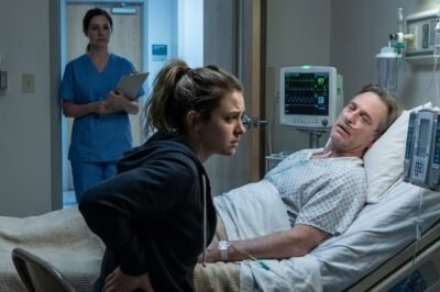 AT THE HOSPITAL FOR MY HUSBAND’S BROKEN BONES, A NURSE SLIPPED ME A NOTE. “STOP COMING. CHECK LAST NIGHT’S CAMERA. HE’S FAKING SLEEP.”