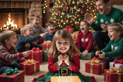 **MY DAUGHTER OPENED HER CHRISTMAS GIFT…  AND FOUND NOTHING INSIDE. MY FATHER LAUGHED — UNTIL SHE GAVE HIM HER GIFT… AND HIS FACE WENT WHITE.**