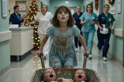 “My mommy has been sleeping for three days.” A barefoot 7-year-old pushed a wheelbarrow miles to save her newborn brothers—what doctors found next froze the entire hospital.