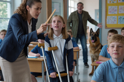 Behind the half-closed door of Class 3A, a father saw something that broke him in a way no battlefield ever had.