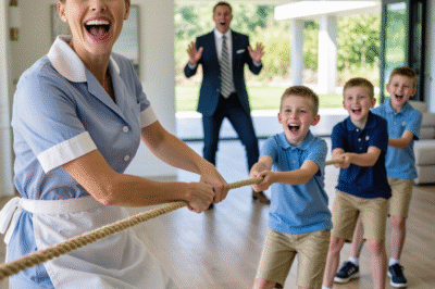 The billionaire came home unannounced—and when he saw what the maid was doing with his triplets, his world cracked wide open.