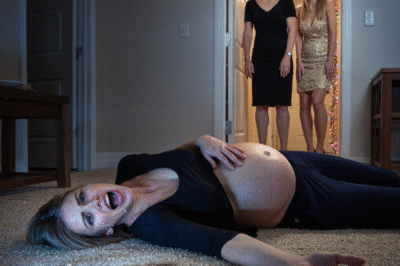 “Mom… please… I’m about to give birth.” I was shaking, gripping the sofa. She checked her watch and said, “Sorry. It’s your sister’s party. Call an Uber.” My sister laughed, “I’m the star today—don’t ruin it.” They walked out. I collapsed. Days later, they showed up at the hospital… and screamed.