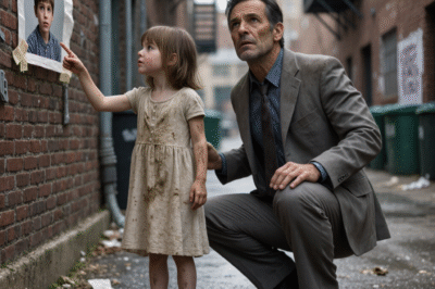 **“Sir… that boy lives in my house.” The millionaire froze when a little girl pointed at his missing son’s photo…**