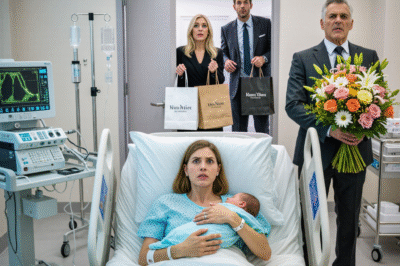 **“Weren’t the $250,000 I sent you every month enough?”  My grandfather asked that the moment I gave birth— and my husband walked in carrying luxury bags he said we ‘couldn’t afford.’**