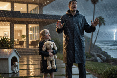 “She asked a millionaire for permission to sleep in his doghouse. What he did next rewrote both of their lives.”