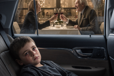 My 8-year-old son came home, hugged me, and whispered, “They ate inside while I waited in the car.” I didn’t interrogate him. I didn’t argue. I took my keys—and ended it.