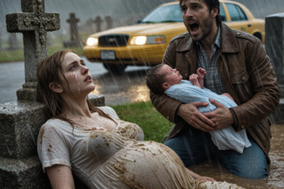 A taxi driver helped a billionaire give birth in a cemetery. Ten years later, the little girl returned—with something that left everyone frozen.