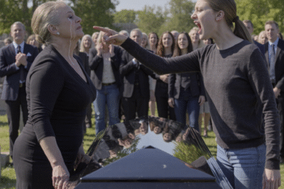 At my husband’s funeral, my daughter looked straight at me and said—out loud, in front of everyone— “You’re the one who should be in the coffin, not Dad.” I didn’t argue. I didn’t explain. I stayed silent and swallowed the pain. One week later, I denied her inheritance. That’s when she finally learned what real betrayal feels like.