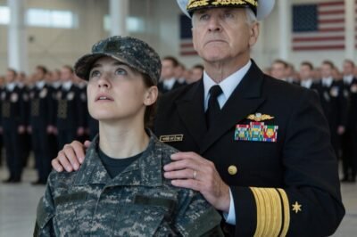 “Your jacket is in my house,” the Admiral said — and in that single, quiet line, a stunned Navy officer realized a small act of kindness had rewritten the course of his career long before he knew it.