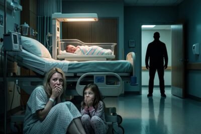 I had just given birth when my eight-year-old daughter burst into my hospital room, slammed the curtains shut, and whispered one sentence that froze my blood: “Mom… get under the bed. Right now.”