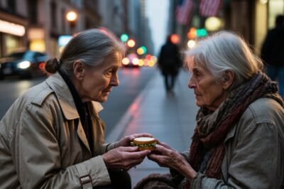 MY SON SAID THERE WAS “NO ROOM FOR HIS MOTHER,” SO I STARTED A NIGHT-SHIFT JOB — AND THE OLD WOMAN I FED AT DAWN TURNED OUT TO KNOW A SECRET ABOUT MY LIFE I NEVER SAW COMING