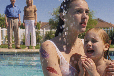 My sister shoved my daughter into the pool—even though she couldn’t swim. When I ran to her, my father crushed my throat and whispered, “If she can’t handle the water, she doesn’t deserve to live.”