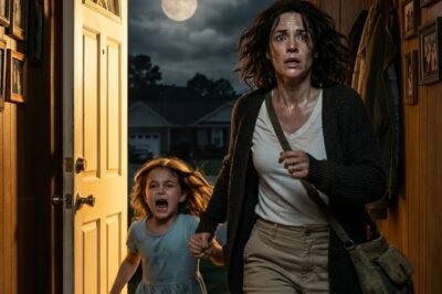 “MOMMY… WE HAVE TO RUN. NOW.” My six-year-old whispered it like a warning from the future—and I didn’t understand until the house locked itself around us.