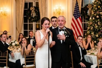 AT MY WEDDING, MY FATHER STOOD UP AND SAID I WASN’T HIS REAL DAUGHTER. SO I STEPPED TO THE MIC AND OPENED AN ENVELOPE HE NEVER KNEW EXISTED.