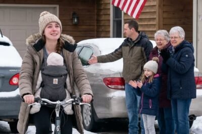 My billionaire grandpa stopped his car, looked at me walking with my newborn, and asked, “Why aren’t you driving the Mercedes I gave you?” I said, steady as I could: “I only have a used bicycle. My sister has the Benz.” He didn’t raise his voice. He didn’t ask for explanations. He just said one sentence: “…I’ll fix this tonight.”