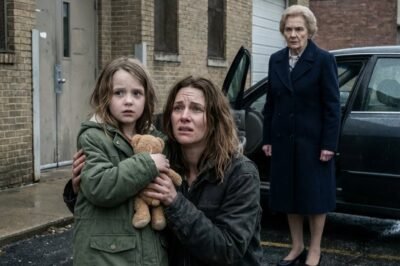 I was arguing with my six-year-old about mismatched socks outside a FAMILY SHELTER… when a black sedan stopped and my wealthy grandmother stepped out. She looked at the sign. Then at me. And asked, very calmly, “Why aren’t you living in your house on Hawthorne Street?”