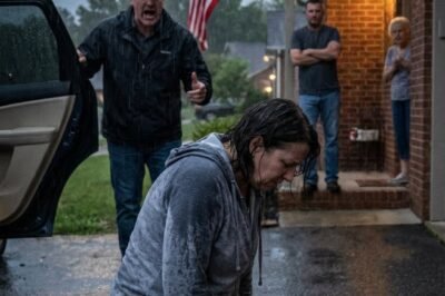 I Found My Daughter Kneeling in the Rain While He Called It “Discipline.” They Were Laughing Inside the House—So I Carried Her Through the Door and Said Five Words That Ended It.