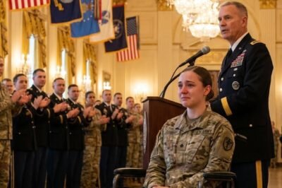 “Fifty dollars for gas?” he laughed—loud enough for the whole squadron to hear. Then the commander stood, cleared his throat, and said: “General Trina Yorke. Recipient of the Air Force Cross. Our silent guardian.”