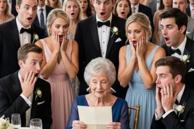 At my son’s wedding dinner, my husband announced, “This is the end for us. I’ve found someone new.” His girlfriend smiled across the table. I smiled back—and handed him an envelope that made him scream.