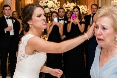 On my son’s wedding day, my daughter-in-law slapped me so hard my glasses slid across the ballroom floor. Everyone thought I was just a weak, penniless widow—until I made one phone call.