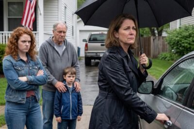 While I was burying my husband alone, my children were already changing the locks and stacking my life on the porch—certain I’d fold in the rain and disappear. They were wrong.