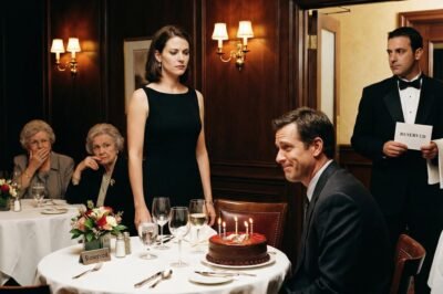 MY HUSBAND STOLE THE TABLE I BOOKED FOR MY DAD’S BIRTHDAY AND SEATED HIS PARENTS THERE. “MY FAMILY MATTERS MORE,” HE SAID. “GO FIND A CHEAP PLACE.” I ANSWERED CALMLY: “MY BROTHER OWNS THIS RESTAURANT.” HE LAUGHED—UNTIL THE MANAGER WALKED OVER AND SAID MY NAME.