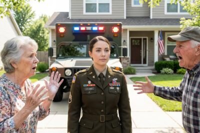 MY PARENTS BANNED ME FROM CARING FOR MY DYING GRANDFATHER. “HE STAYS HERE,” MY MOTHER SAID. I WALKED AWAY WITHOUT A WORD. TWENTY MINUTES LATER, A MILITARY AMBULANCE SCREAMED UP TO THE GATE.