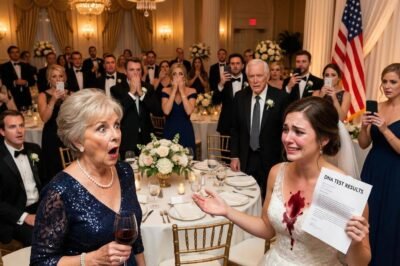 SHE DUMPED RED WINE ON AN 18-YEAR-OLD—THEN ONE DNA PAGE TURNED THE ROOM INSIDE OUT  The glass tipped before anyone could catch it. Red spilled, fast and deliberate, soaking the white dress.